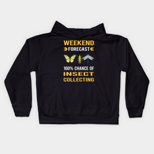 Weekend Forecast Insect Collecting Collector Collect Insects Bug Bugs Entomology Entomologist Kids Hoodie